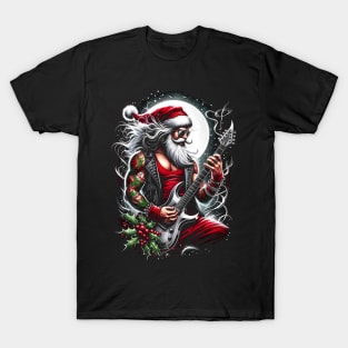 Heavy Metal Santa - Christmas T-Shirt